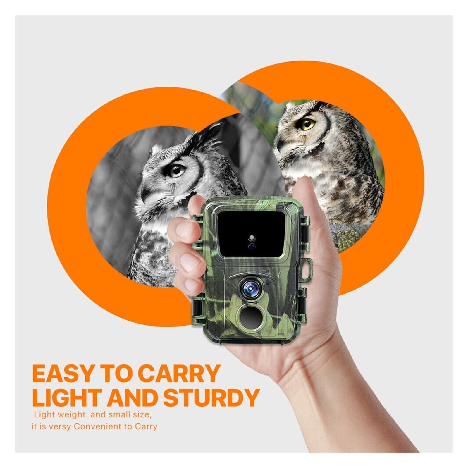 Kamera Obserwacji Dzikiej Przyrody Mini Trail Hunting Kamera Noktowizyjna 20MP 1080P Wildlife Photo Trap Nadzór Śledzenie Akcesoria Myśliwskie Wodoodporna Niezawodny Dokładny Monitoring