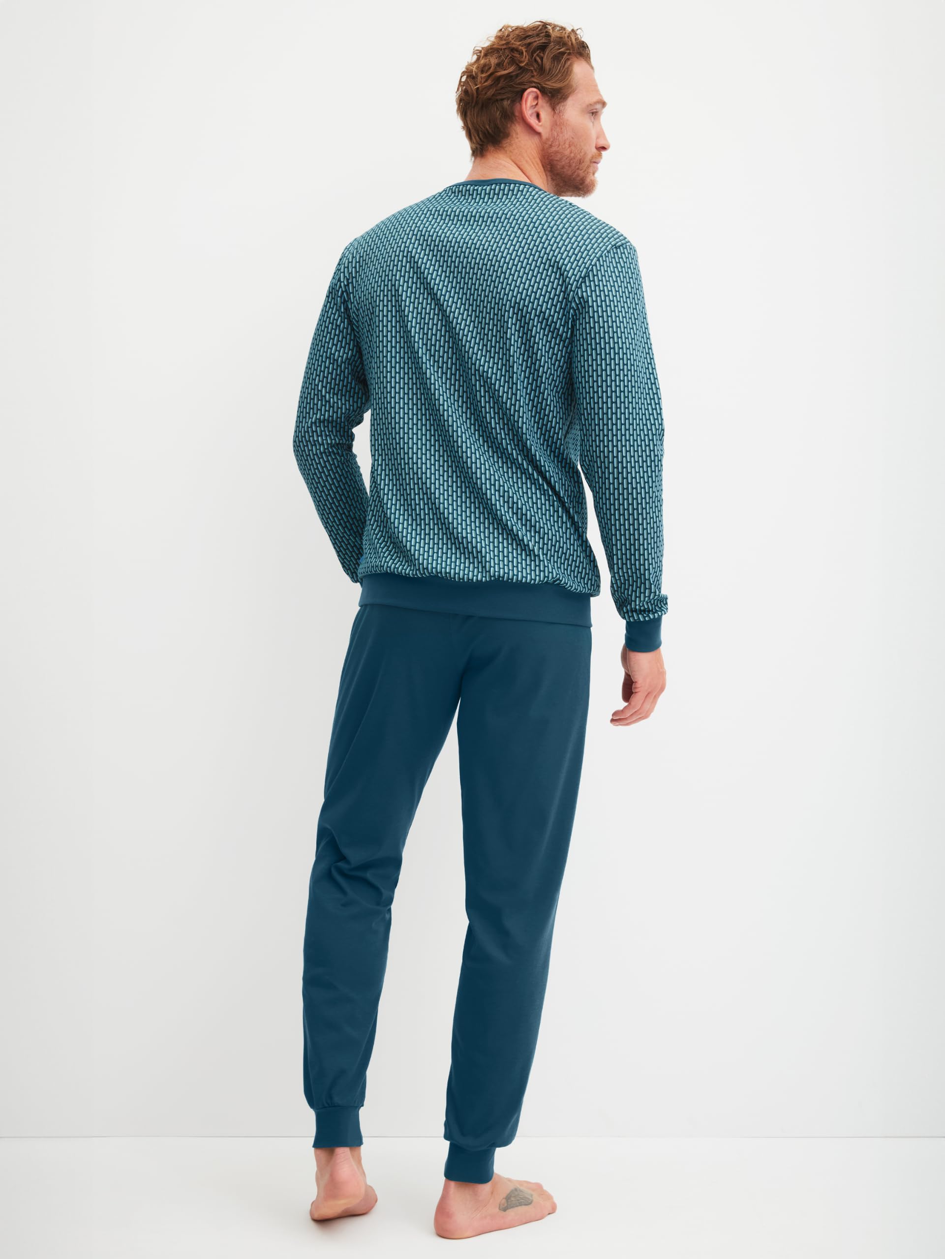 CALIDA Relax Streamline Bündchen-Pyjama Herren