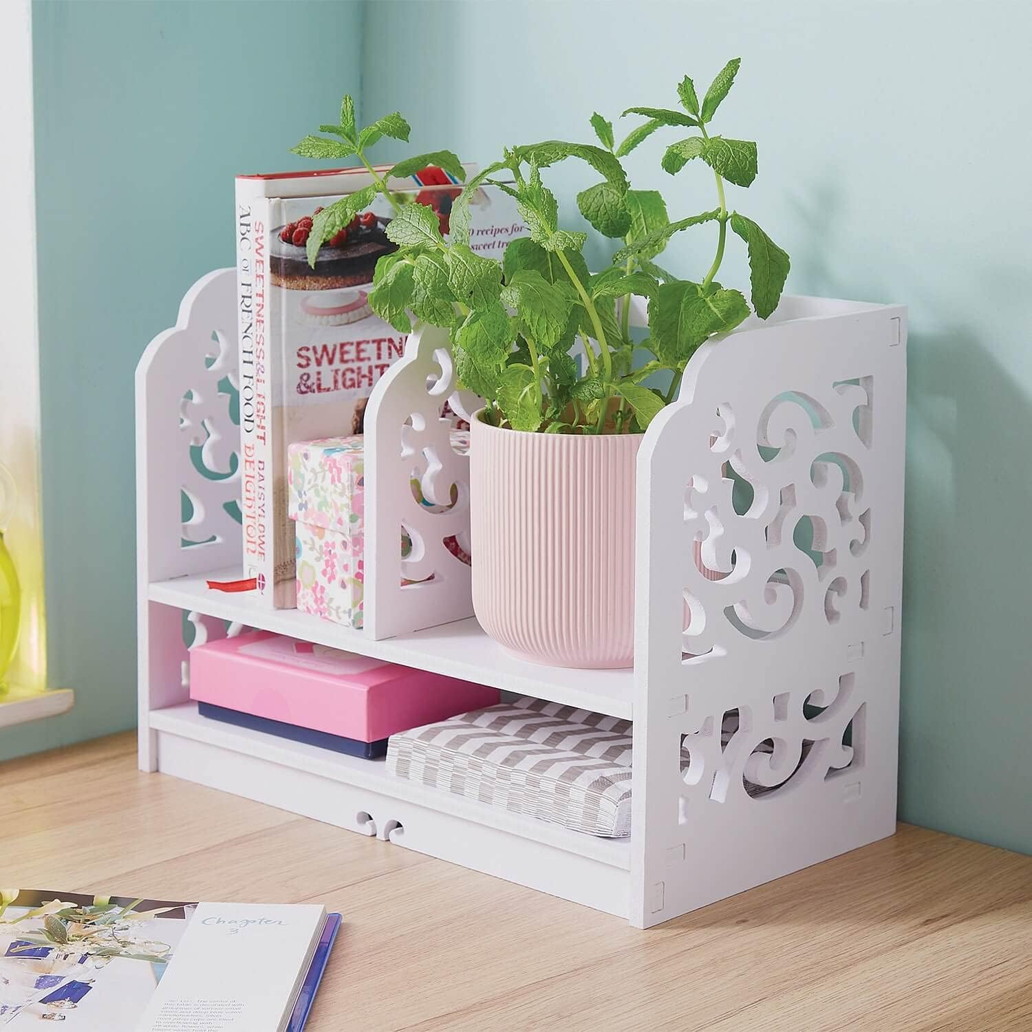 Coopers of Stortford Two-tiered Book Rack : Amazon.co.uk: Home & Kitchen