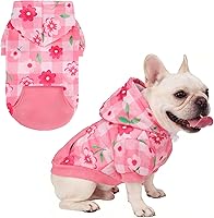 Vista 1 de KOOLTAIL Sudadera básica con capucha para perro, suave y cálido, con agujero para la correa y bolsillo, abrigo de invierno para mascotas, ropa