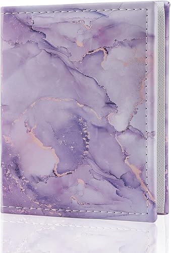 POJAGU Álbum de fotos de 4 x 6 pulgadas, 52 fotos de pequeña capacidad con cubierta de cuero vegano, álbum de fotos portátil para niñas de boda