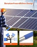 VEVOR Teleskop Waschbürste mit Teleskopstiel, 9 m Lange Reinigungsstange, 180° drehbarem Bürstenkopf & 20 m Schlauch, Fensterreinigungswerkzeug für den Haushalt & für Caravan-Solarpaneldecks - 3