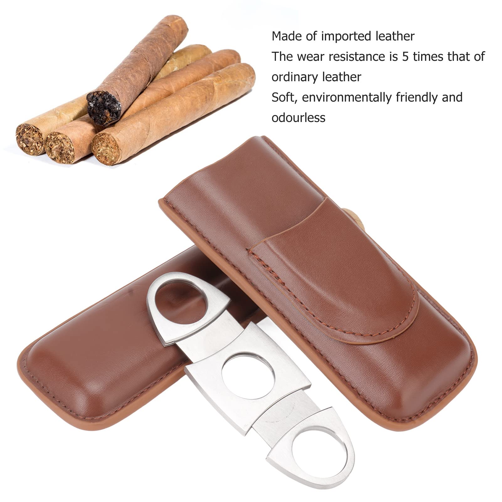Etui A Cigare Étui à Cigares En Cuir Personnalisable Avec Coupe-cigare