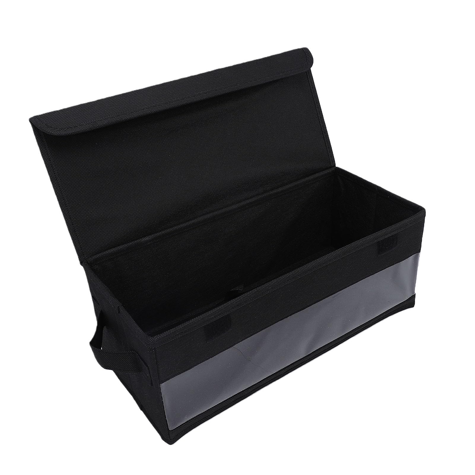 Ejoyous Scatola Porta CD da 2 Pezzi con Coperchio in Tessuto Non Tessuto Scatola Porta Dvd Contiene 35 Custodie Standard Impilabile Pieghevole 14,2 X 6,3 X 5,5 Pollici per Archiviazione Multimediale