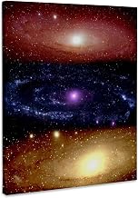 3dRose, Galaxy and Nebula - Andromeda Galaxy Views, Museum Grade Canvas Wrap 8x10