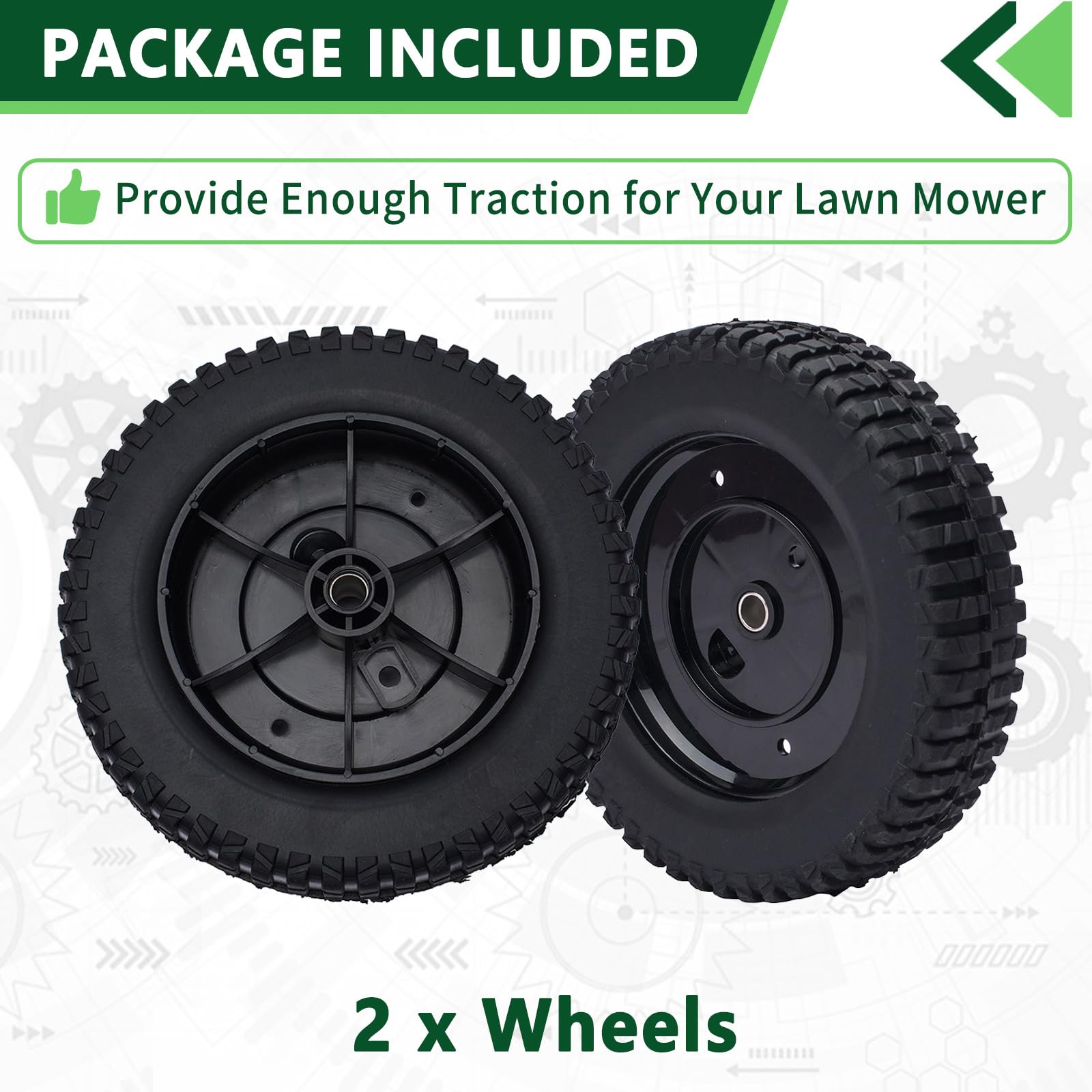 2-pak zastępuje MTD 734-2010B Wheel Cub Cadet Craftsman 734-2010 734-2010A 9"X2-1/20.3 cm
