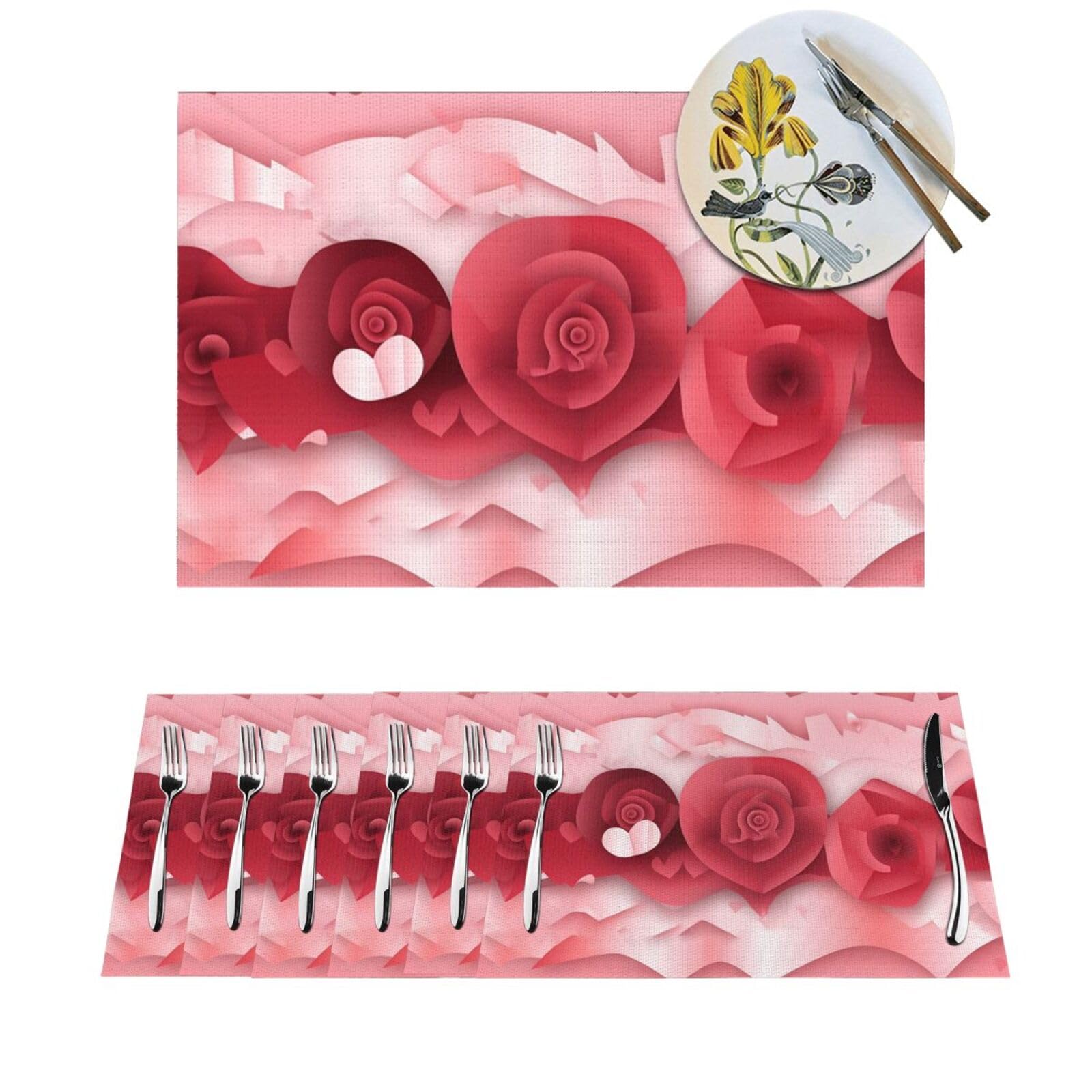 Sets de table antidérapants lavables en PVC pour protéger la salle à manger de la chaleur