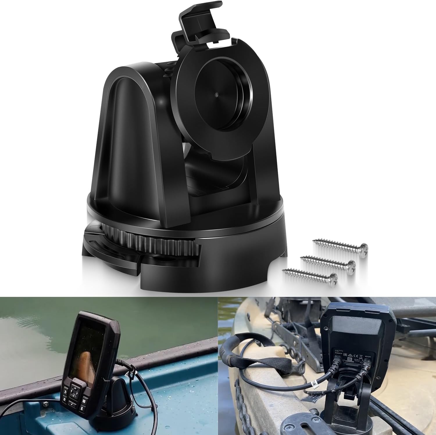 010-12439-10 Tilt/Swivel Mount Compatible with Garmin Striker Plus 4/4cv & Striker Vivid 4cv, Marine Fishfinder Bracket Replacement with Mounting Hardware