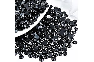 4mm Round Resin Rhinestones (Black) - Pack of 3000