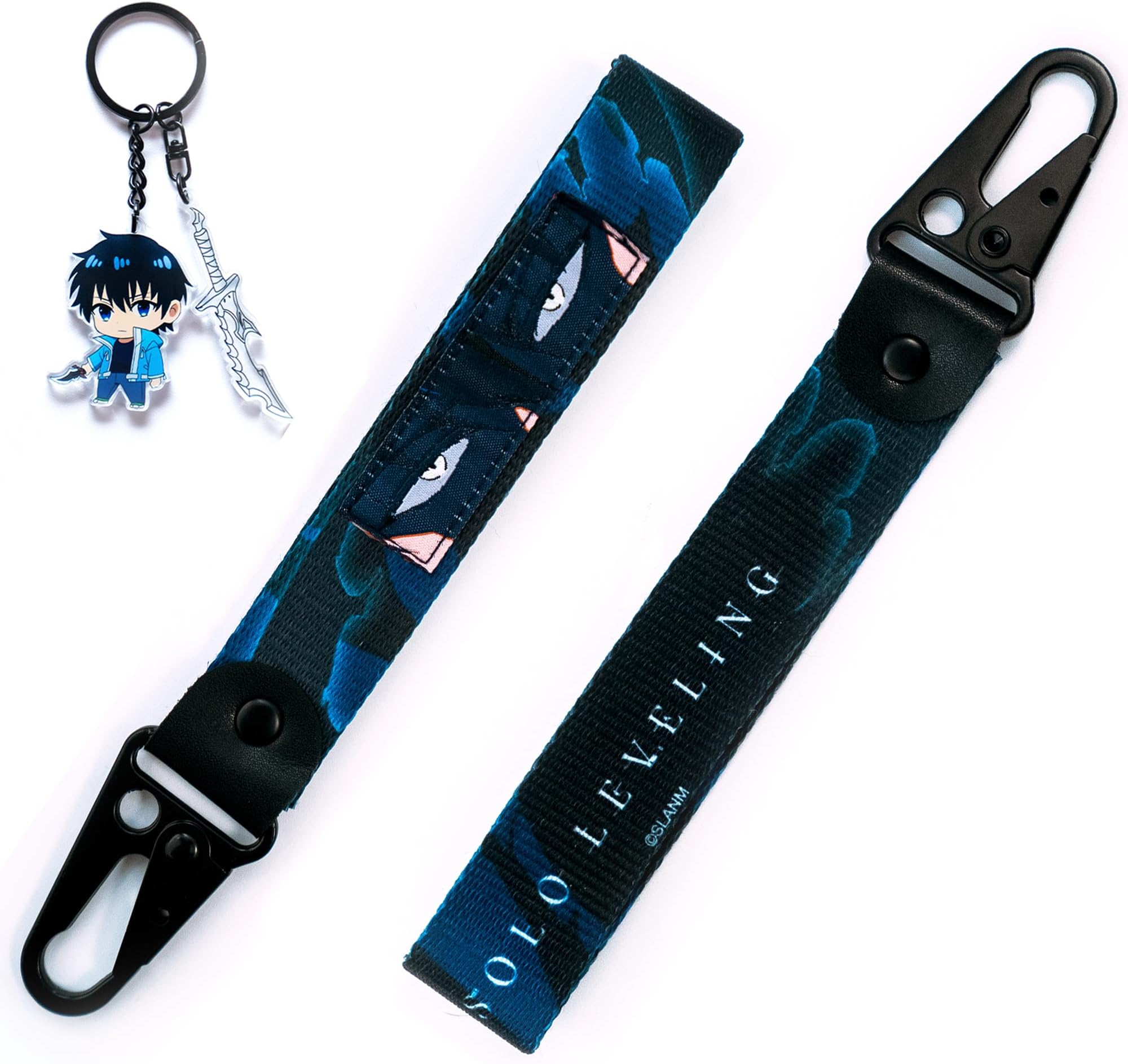 Solo Leveling - Sung Jinwoo Keystrap and Keychain Bundle - Otaku