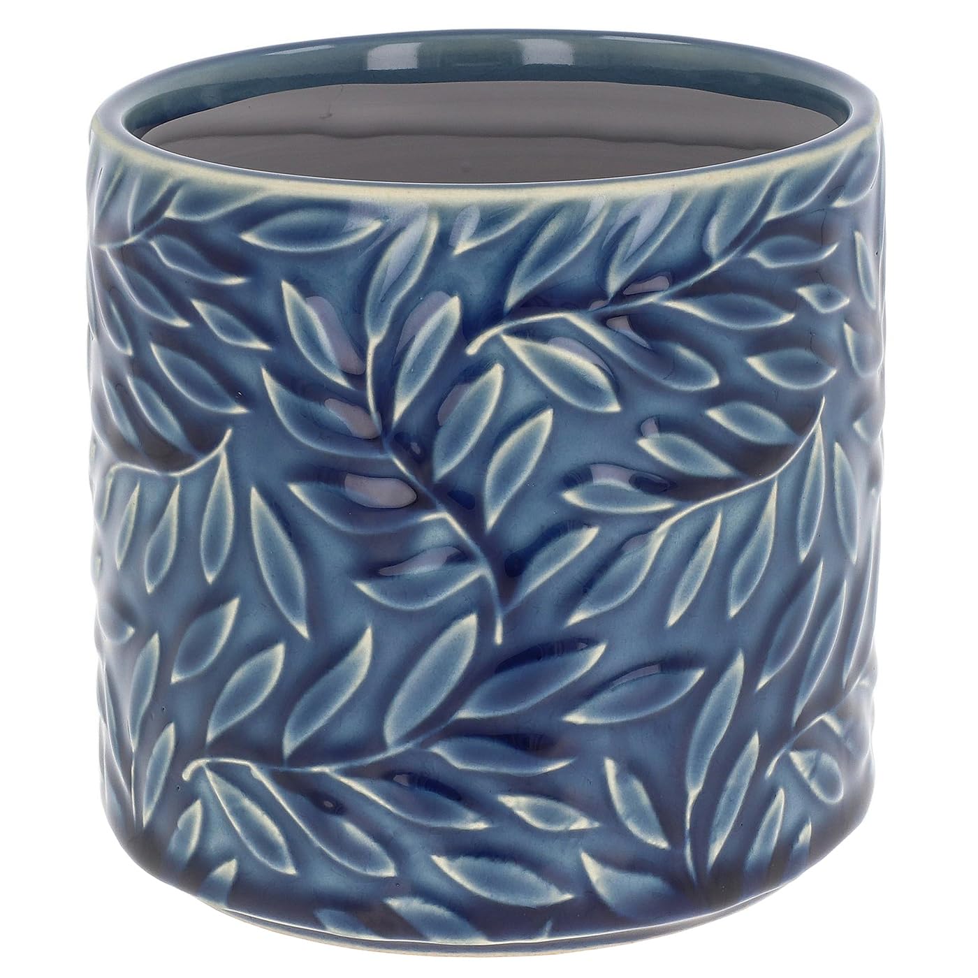 Shudehill Giftware Deco Glaze Planter Tropical, Daisy, Artichoke and more designs and colours to choose from! (Tropical)