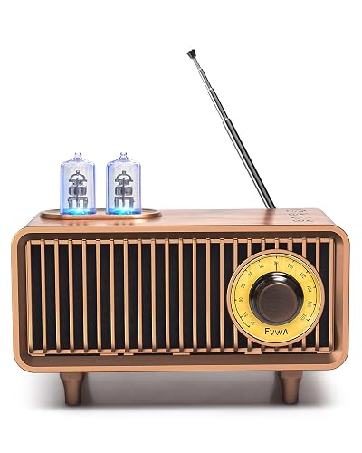 COLSUR Radio Portable Bluetooth Rétro en Vintage Classique Design Caisson