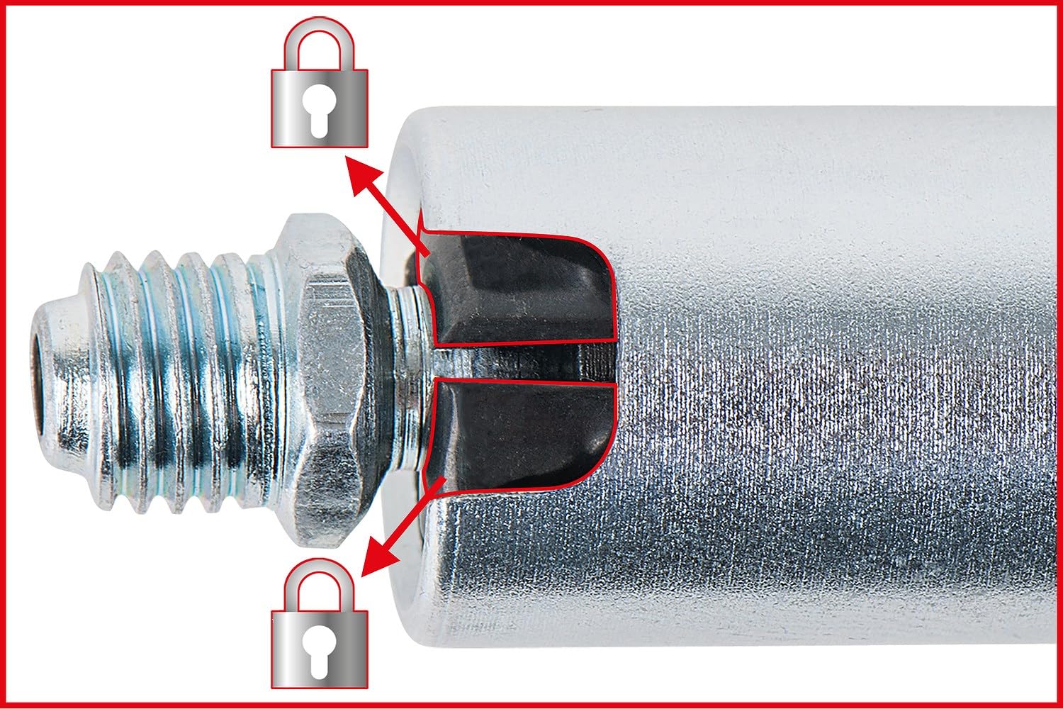 KS Tools 980.1108 Acople rápido Quick-Lock para pistolas de engrase, 1/8"