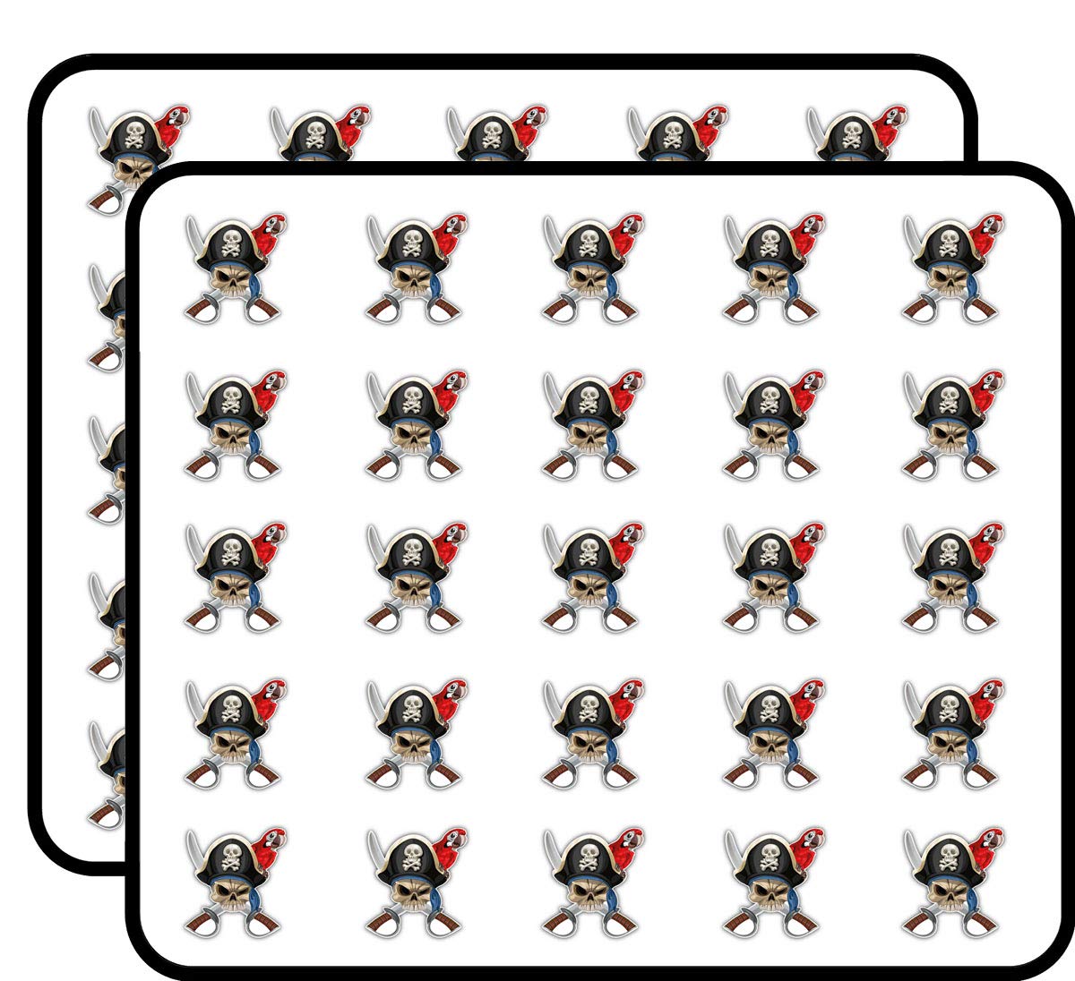 Jolly Roger Pirate Decorative Scrapbooking Sticker Waterproof Vinyl Stickers for Water Bottle, Laptop & Phone Case – 50 Pack