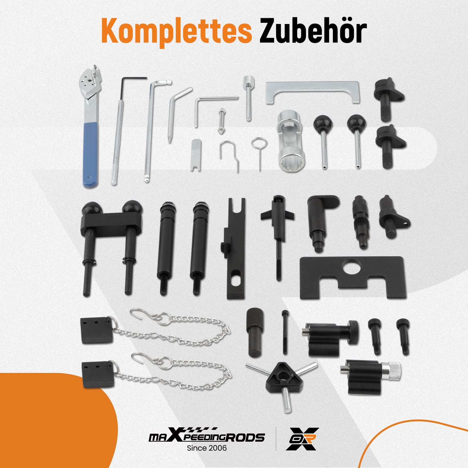 maXpeedingrods Motor Verstellungswerkzeug, Zahnriemen Werkzeug, Verriegelungswerkzeug Nockenwellen für Audi für VW für Seat für Skoda 1,2 1,4, Motor Einstellwerkzeug für VW T10123 T10120 T10100 T10121