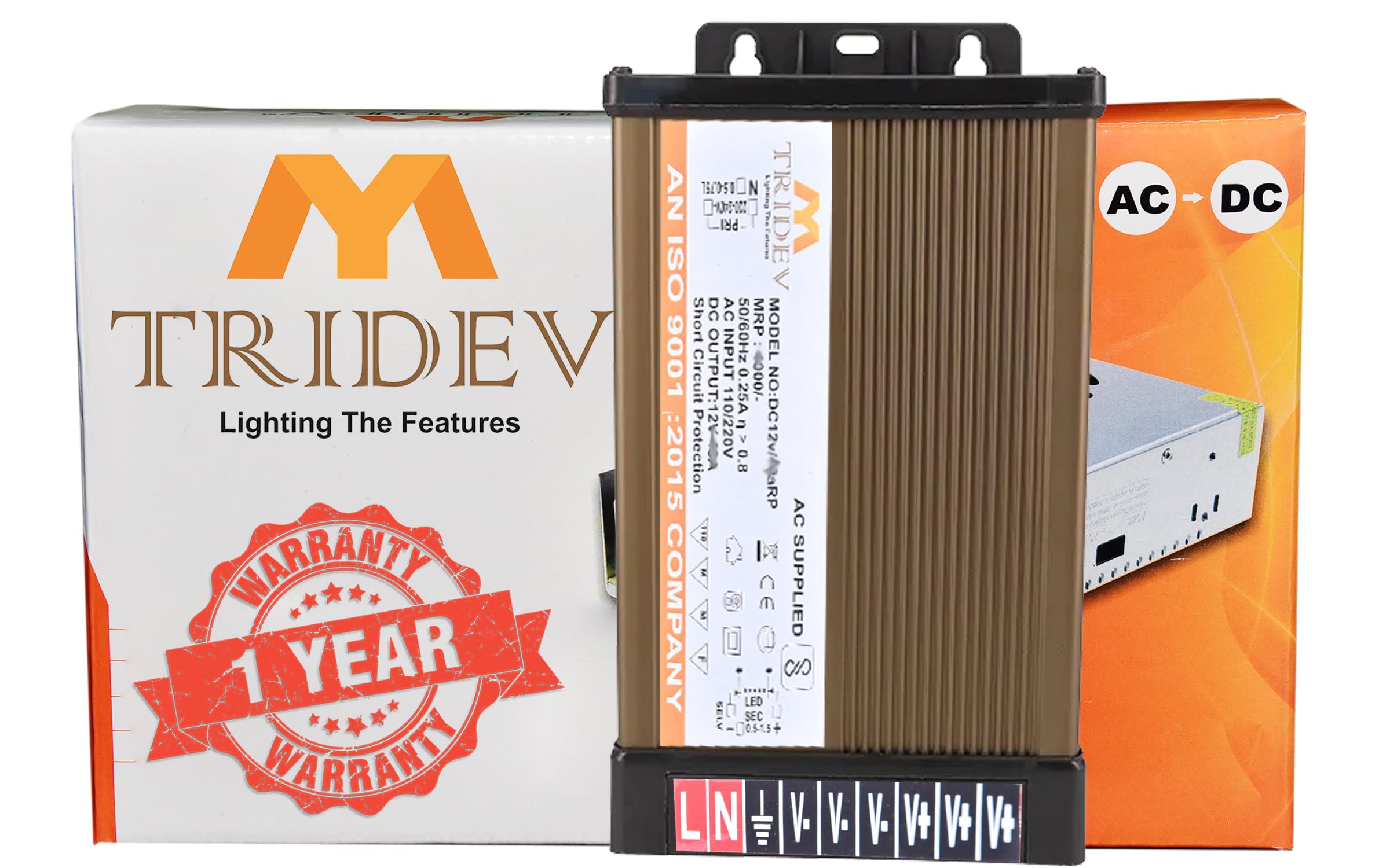 TRIDEV DC 12V 60A 720W Switching Power Supply Universal Regulated Transformer (AC 220V/240V to DC 12Volt 60Ampere 720Watts Suitable for LED Strips, car stereos, Wireless routers, Printers..-image-42