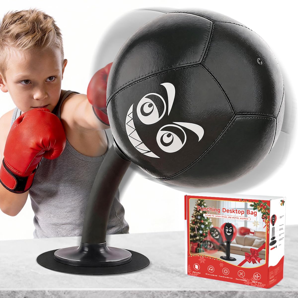 Sacca da boxe da scrivania con ventosa per alleviare lo stress