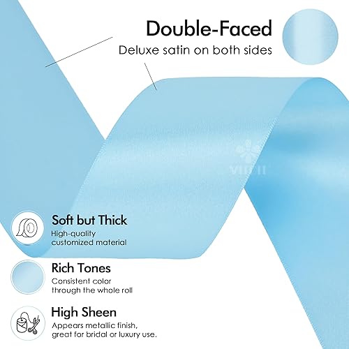 Vista 859 de MEEDEE Orange Satin Ribbon - 1.5 inch Double Faced Satin Ribbon, 50 Yards - Neon Tangerine - For Christmas, Thanksgiving, Halloween, Weddings