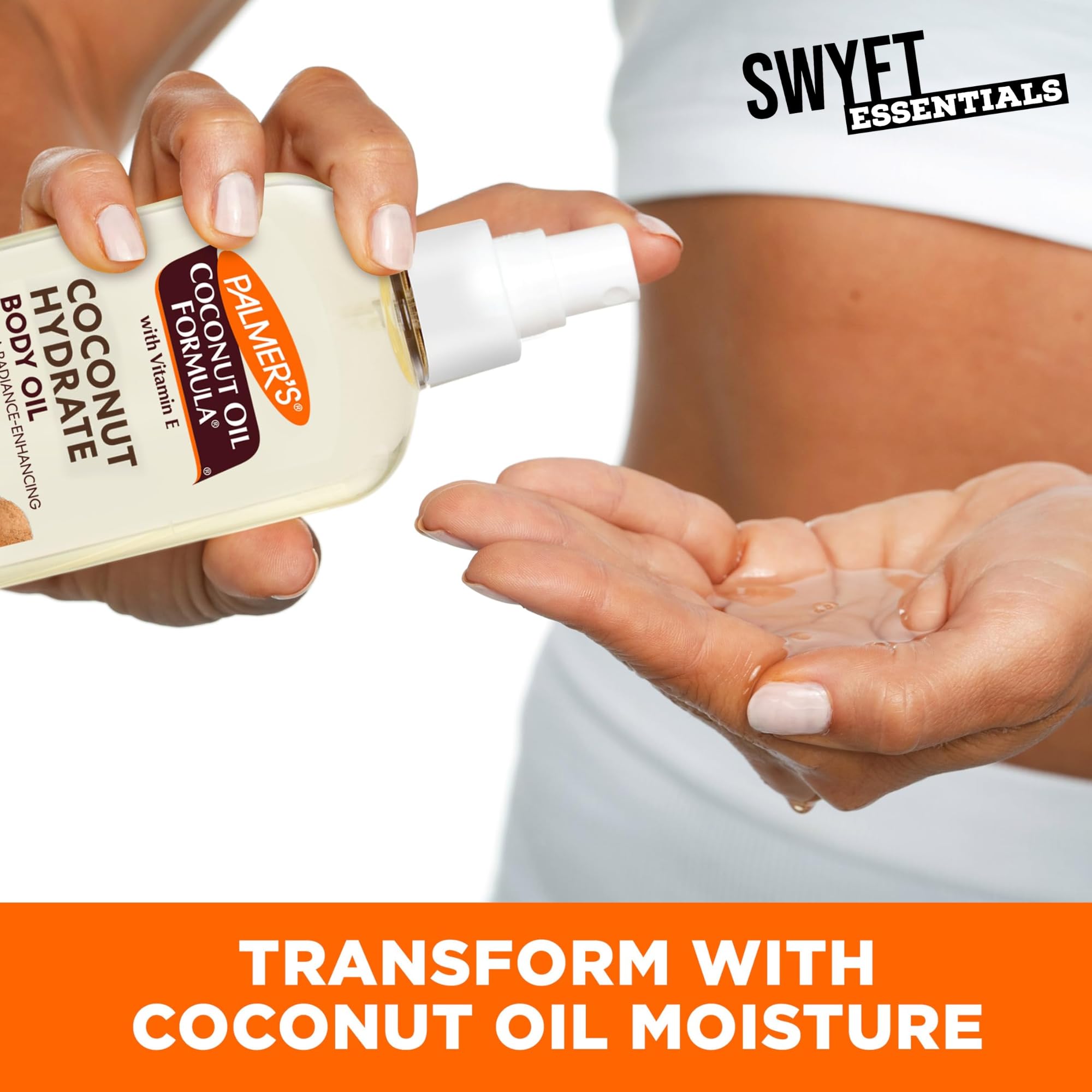 Palmer's Coconut Oil Body Oil Bundle, 3X Coconut Oil 250ml for Skin 1X Dry Body Brush for Exfoliation & Hydration - Image 3