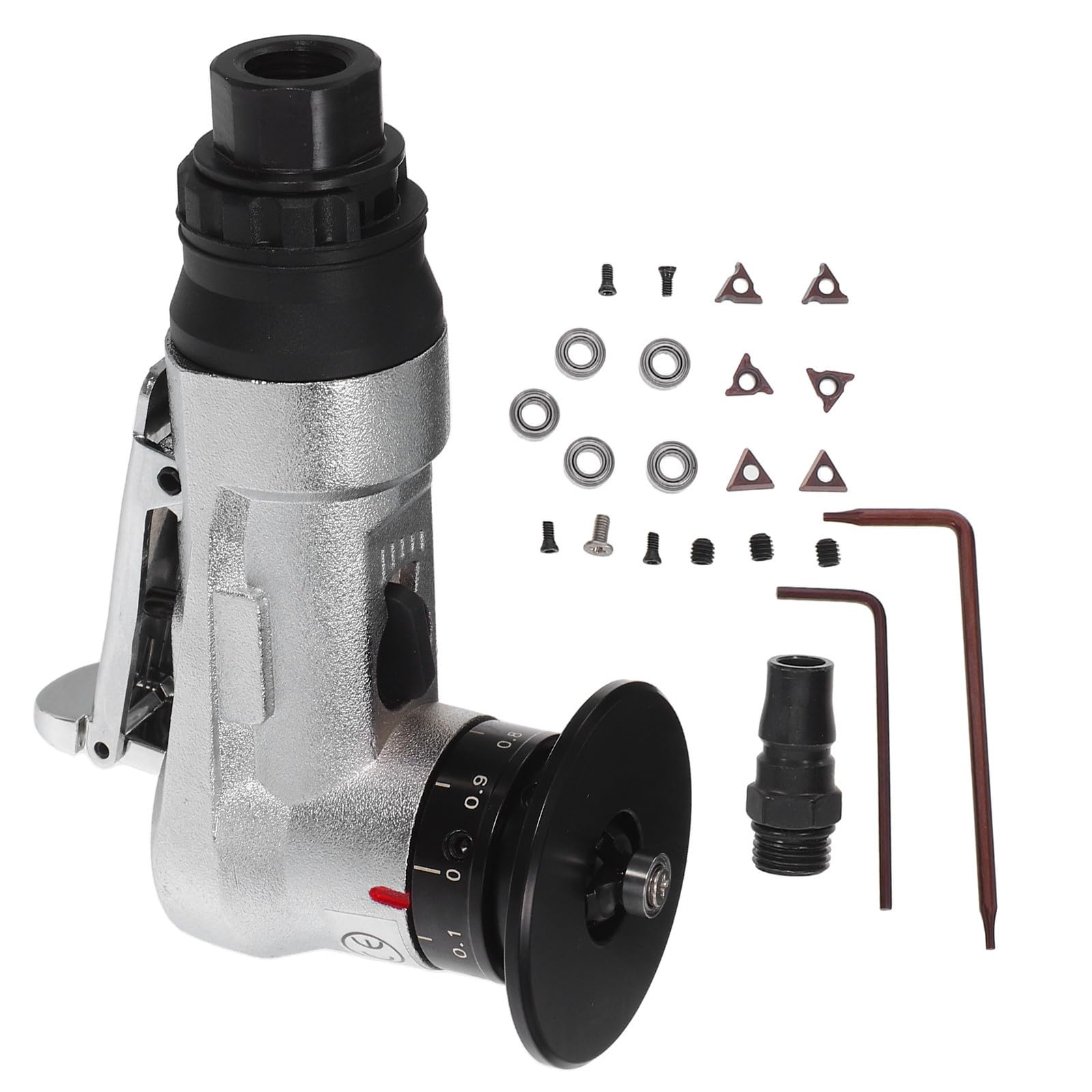 Machine de chanfreinage pneumatique pour métal avec kit d'ébavurage portable