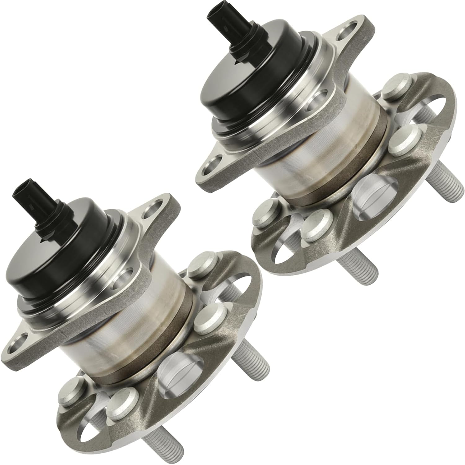 ECCPP Wheel Hub and Bearing Assembly Rear 512505 fit for Toyota Prius 2010-2015,for Toyota Prius Plug-in 2014-2015 5 Lugs Wheel Bearing Hubs with ABS 2pcs