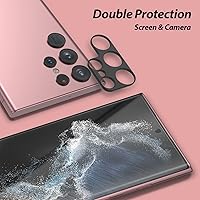 Vista 4 de Whitestone - Protector de pantalla ultra flexible para Galaxy S22, paquete de 2 protectores de cámara con 2 protectores de pantalla, paquete de 4