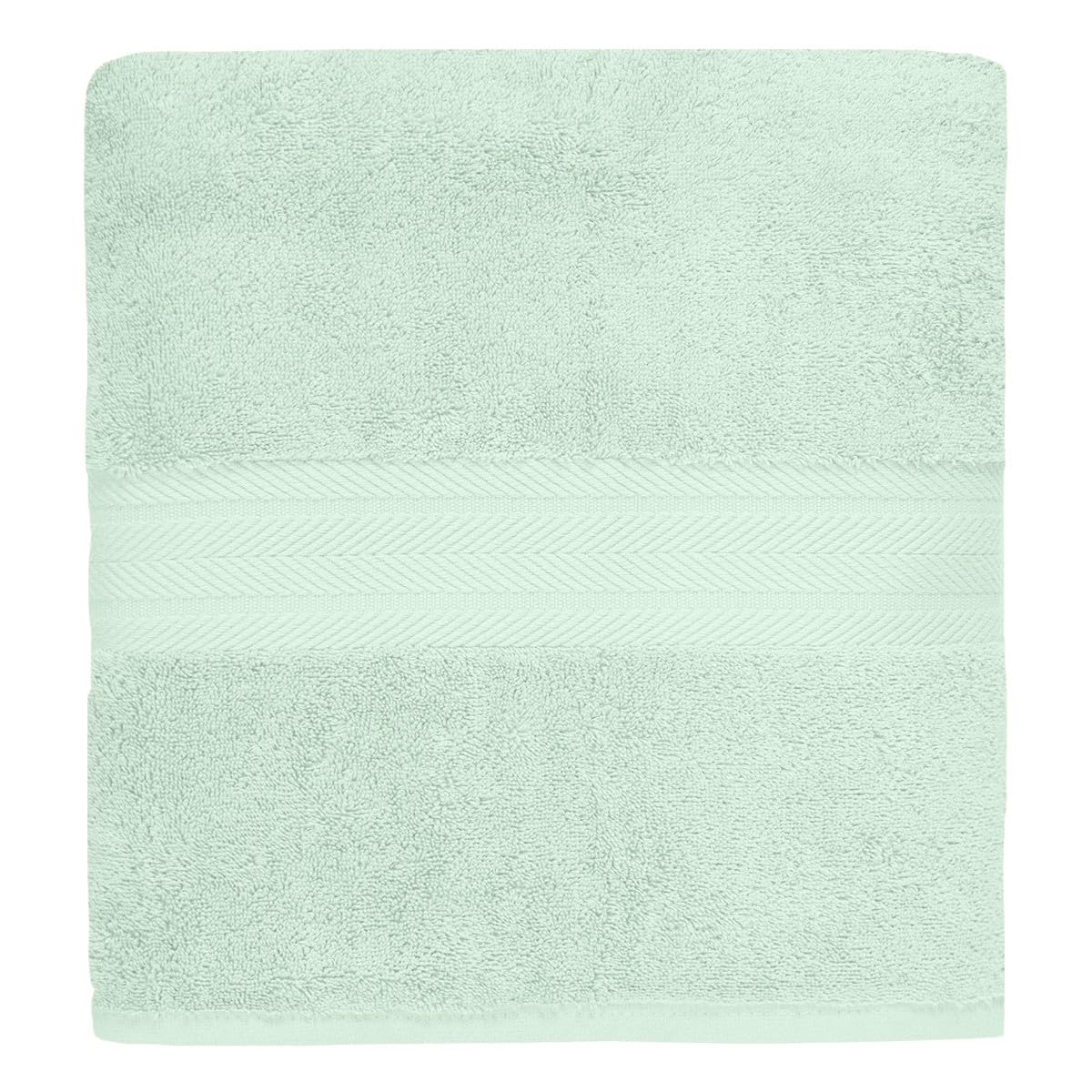 Drap de bain menthe 100x150 cm - Serviette de bain XXL absorbante pour sortie de douche