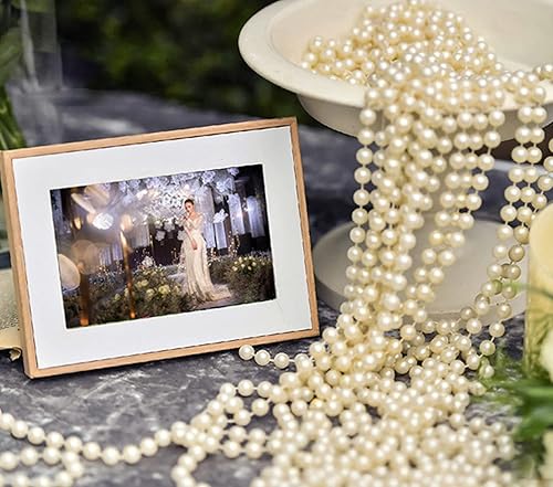 Miniatura 4 de Guirnalda de cuentas de Navidad de 82 pies82.0ft de longitud, cadena de cuentas de perlas sintéticas, guirnalda de árbol de Navidad, decoración de