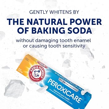 ARM & HAMMER Peroxicare Toothpaste for Gum Health, Baking Soda Toothpaste, Clean Mint, 6.0oz (Pack of 2)
