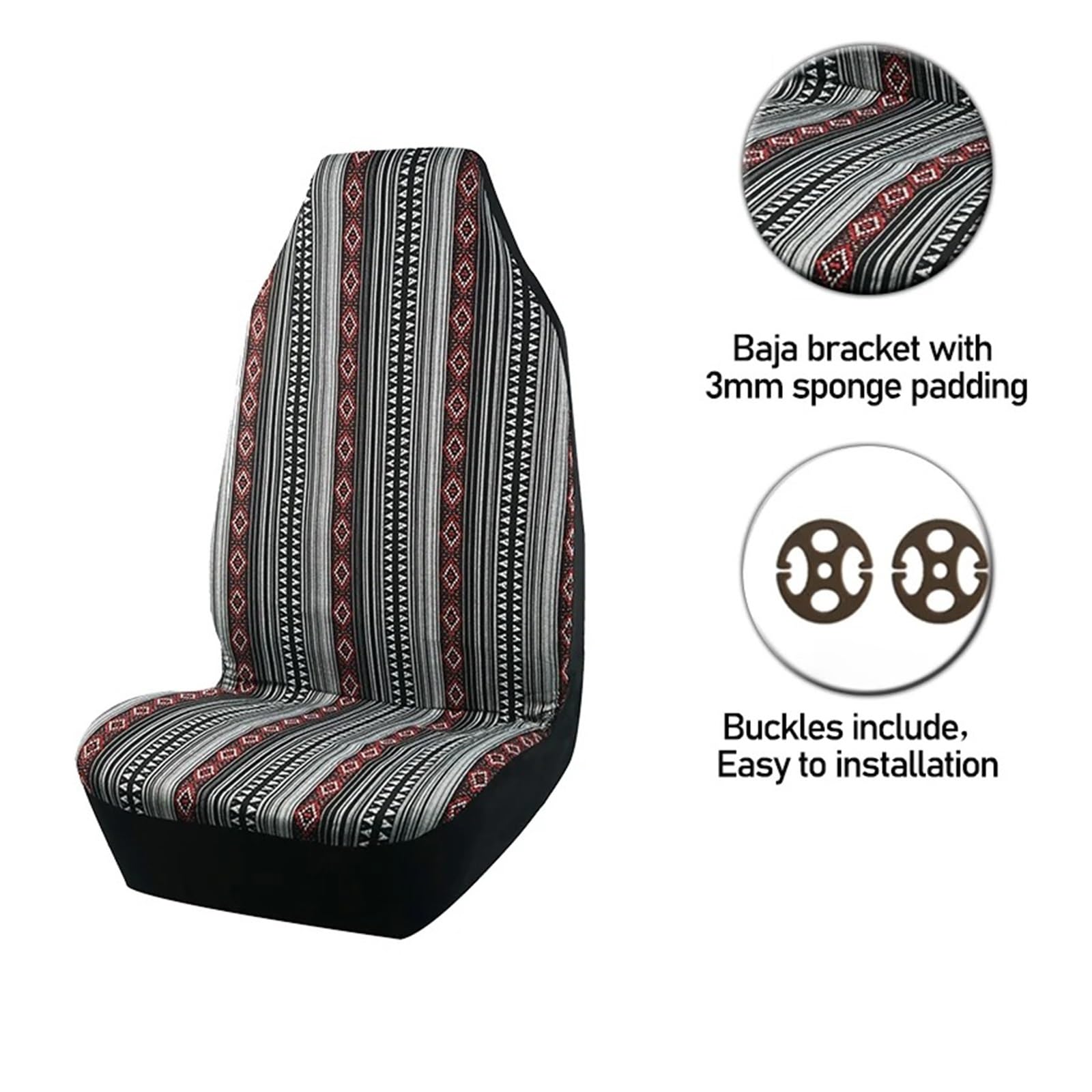 Coprisedili Coprivolante Universale Per La Maggior Parte Dei Sedili Auto Set Di Coprisedili Per Per(7 pieces set Type C)