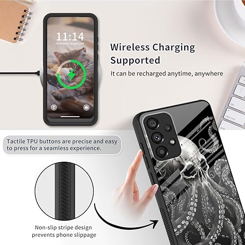 Miniatura 75 de Funda para Samsung Galaxy A13 5G, cuerpo completo resistente de vidrio templado alto+TPU suave parachoques funda protectora para Galaxy A13 5G