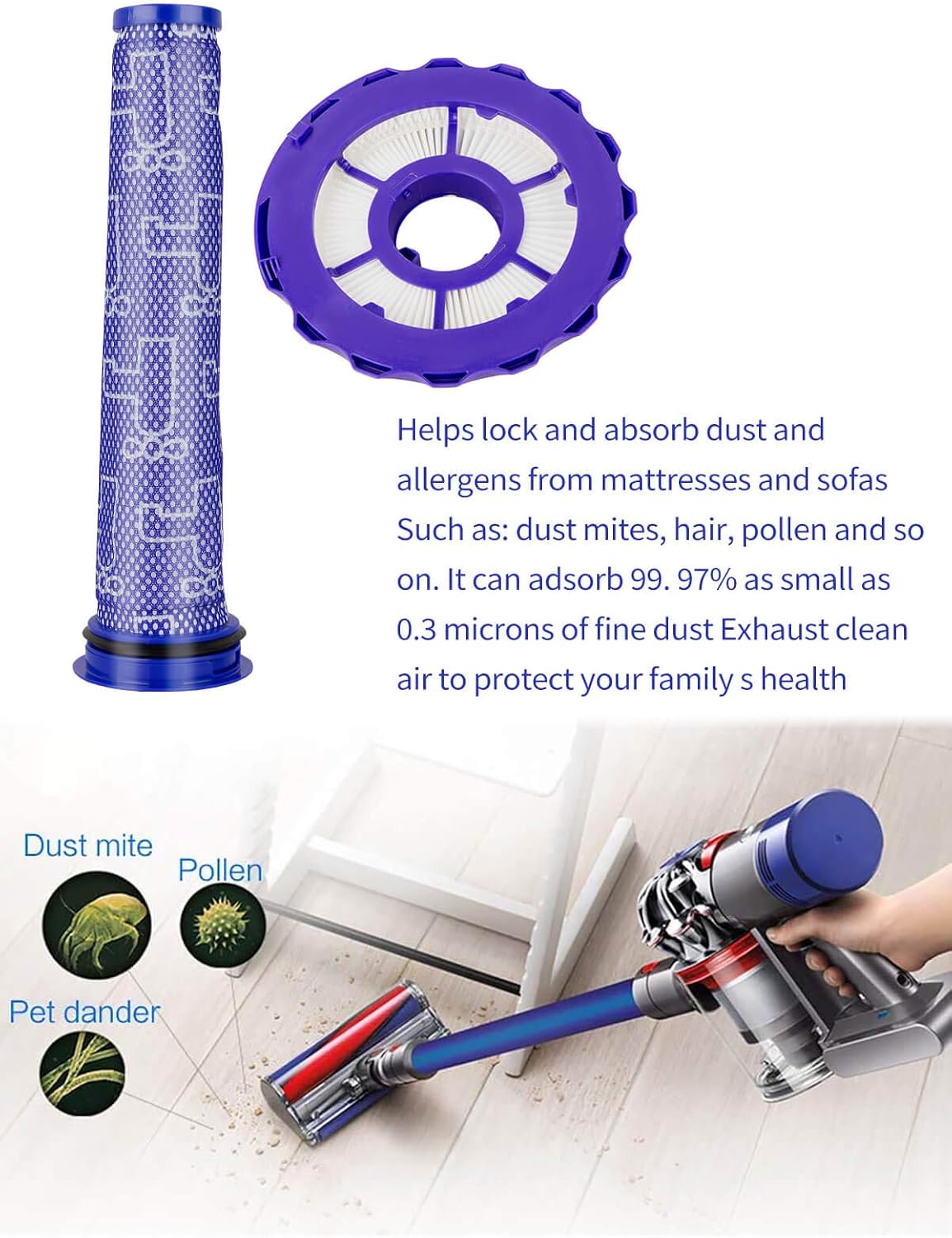 Filter Compatible with Dyson DC40 Kit, Replacement filter for Dyson DC40 filter Kits Animal Vacuum Cleaners Multi Floor - Image 4
