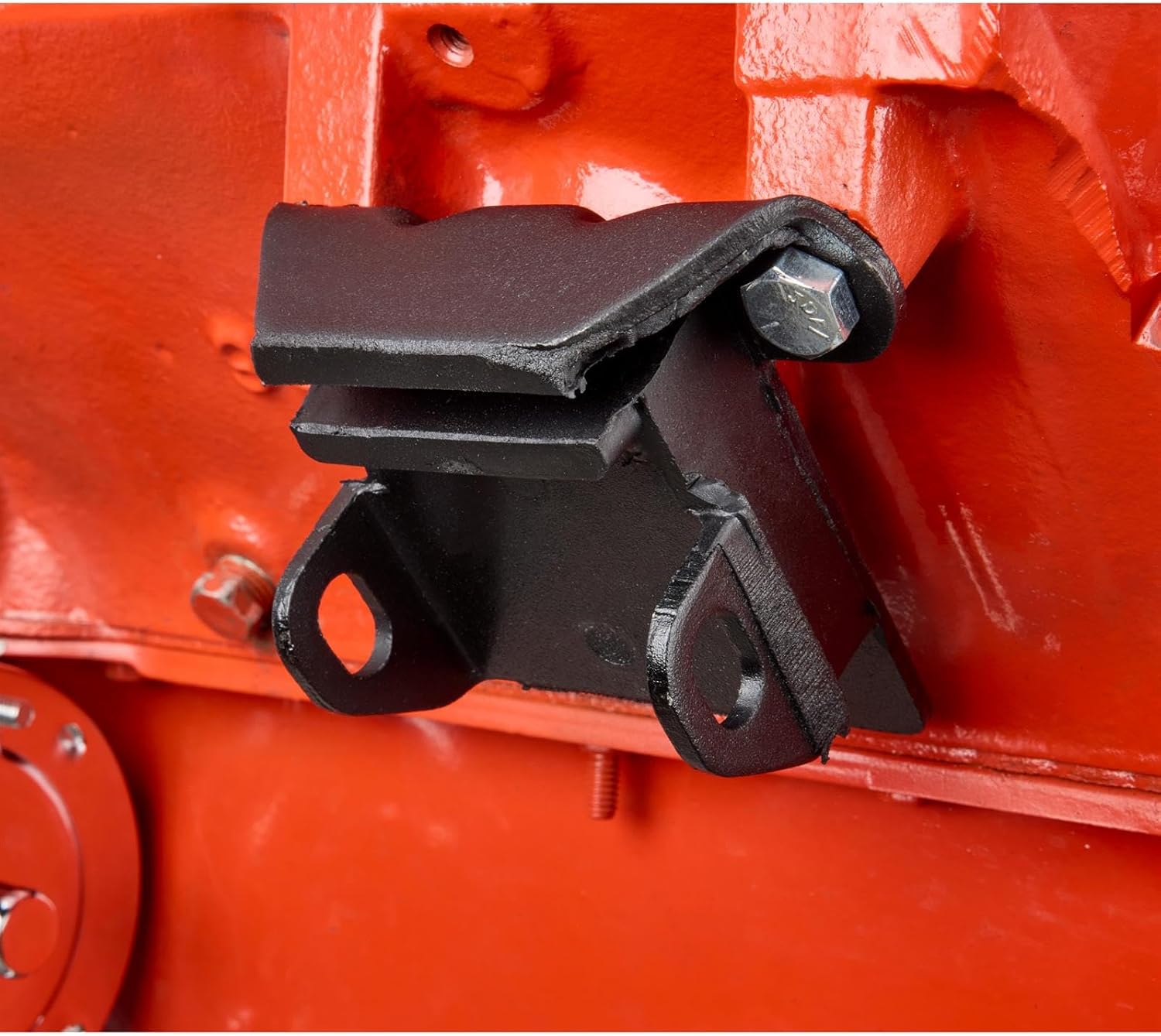 Speedway Motors Rubber Motor Mount Kit Comptiable with Chevy 4.3L V6 Small Block and Big Block V8 Engines Pair OEM Style Engine Block Mounts 3 Bolt Design