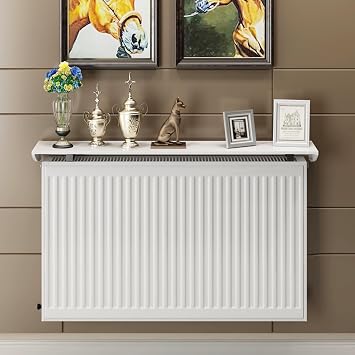 White Radiator Cover, Modern Heater Decorative for Home, Hidden Radiator Decorative Cover, Occlusion Radiator Covers, for Home Hallway Living Room Bedroom.