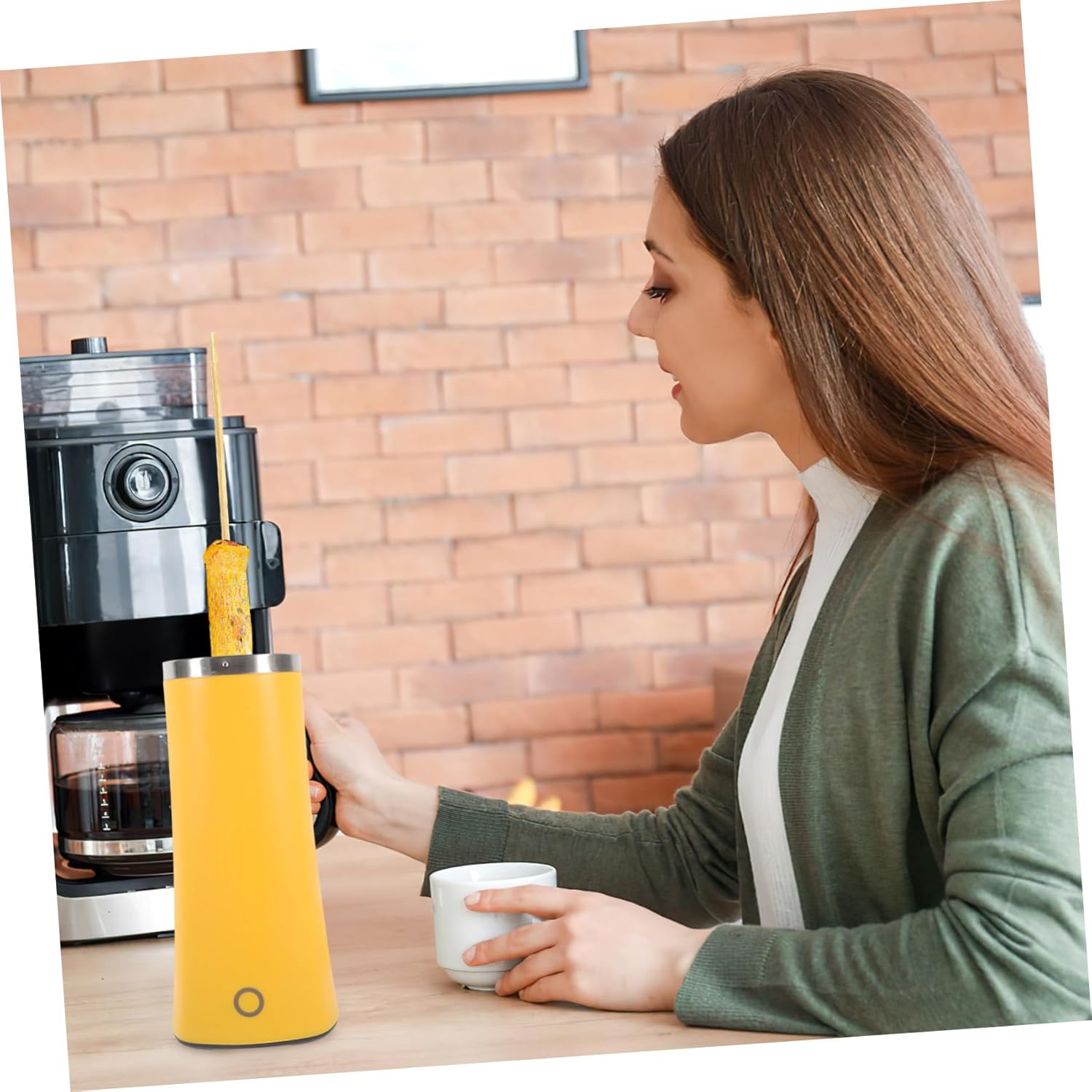 PRETYZOOM Mini Electric Egg Roll Maker Machine Nonstick Vertical Cooker for Rolls Sausage and Breakfast Wraps Household Cooking Appliance