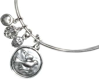 Rosaries Womens Holy Spirit/Dove Bangle Bracelet Confirmation, RCIA & more