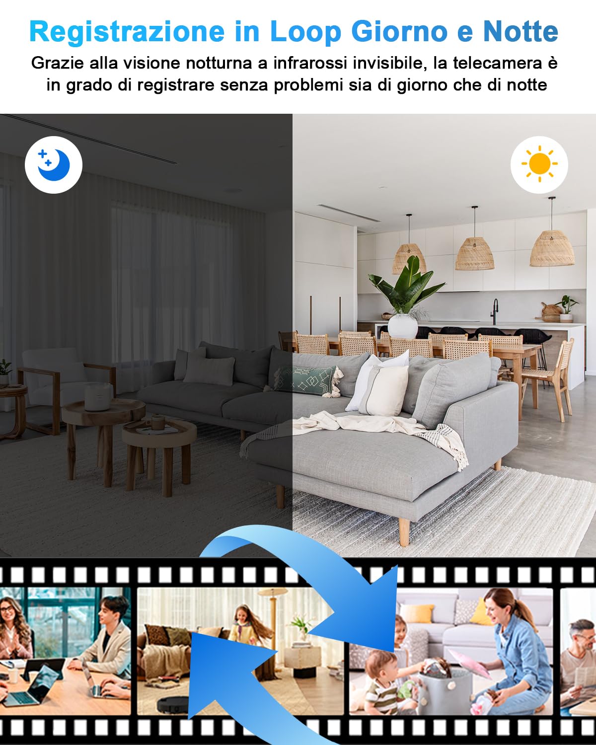 Telecamera Nascosta Spia WiFi 5G, Microcamere Spia Senza Fili, 1080P Mini Spy Cam Visione Notturna Rilevamento di Movimento, Tuya Videocamera Sorveglianza per Casa e Ufficio