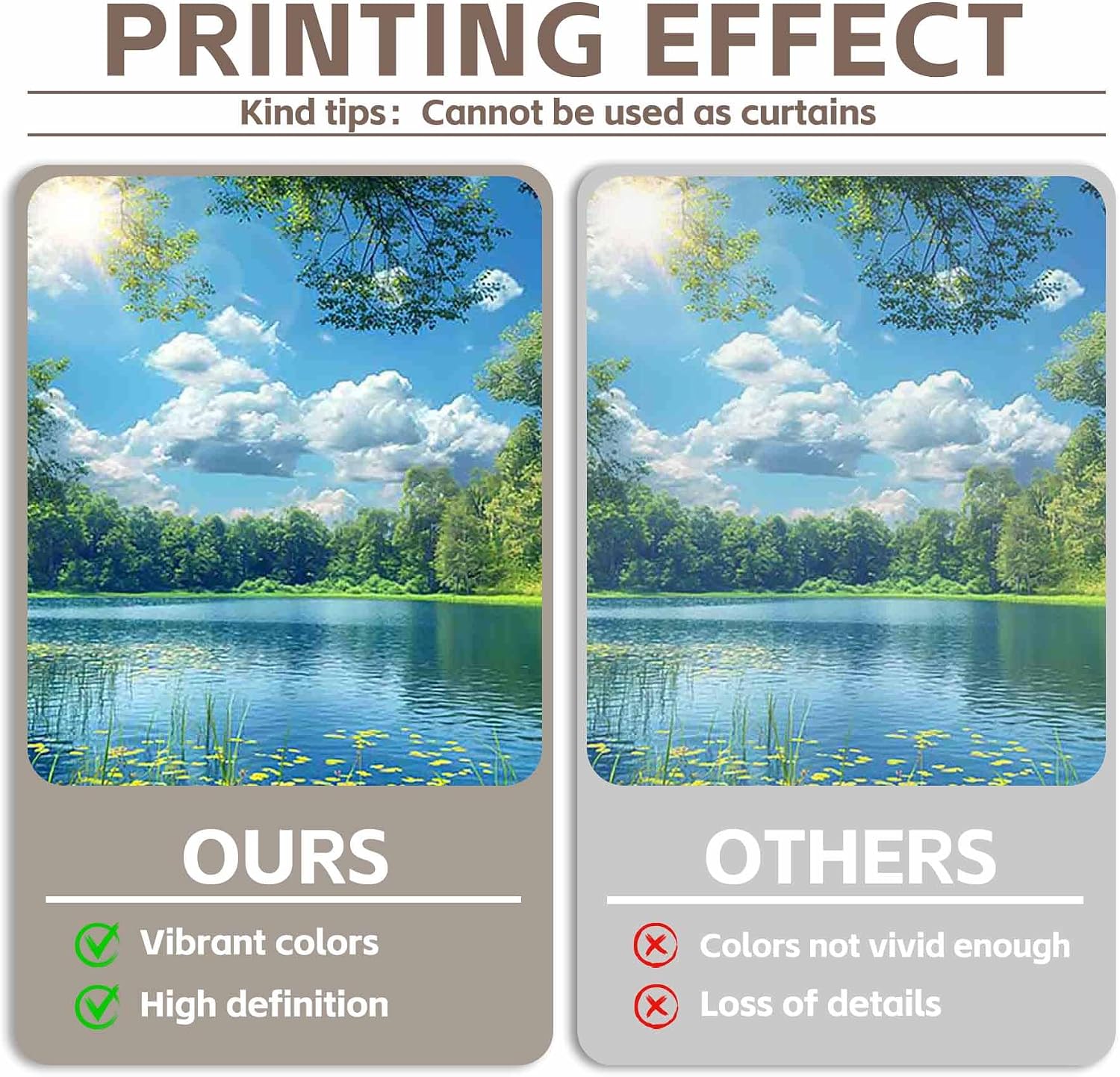Fabric 8x6ft Lake Natural Scenery Backdrop River Forest Tree Blue Sky Bokeh Background Picnic Camping Hiking Spring Outdoor Party Decorations Photoshoot Banner Props