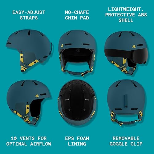 Miniatura 2 de Retrospec Comstock Youth Ski & Snowboard Helmet for Kids - Durable ABS Shell, Protective EPS Foam & Cooling Vents - Adjustable Fit for Boys & Girls