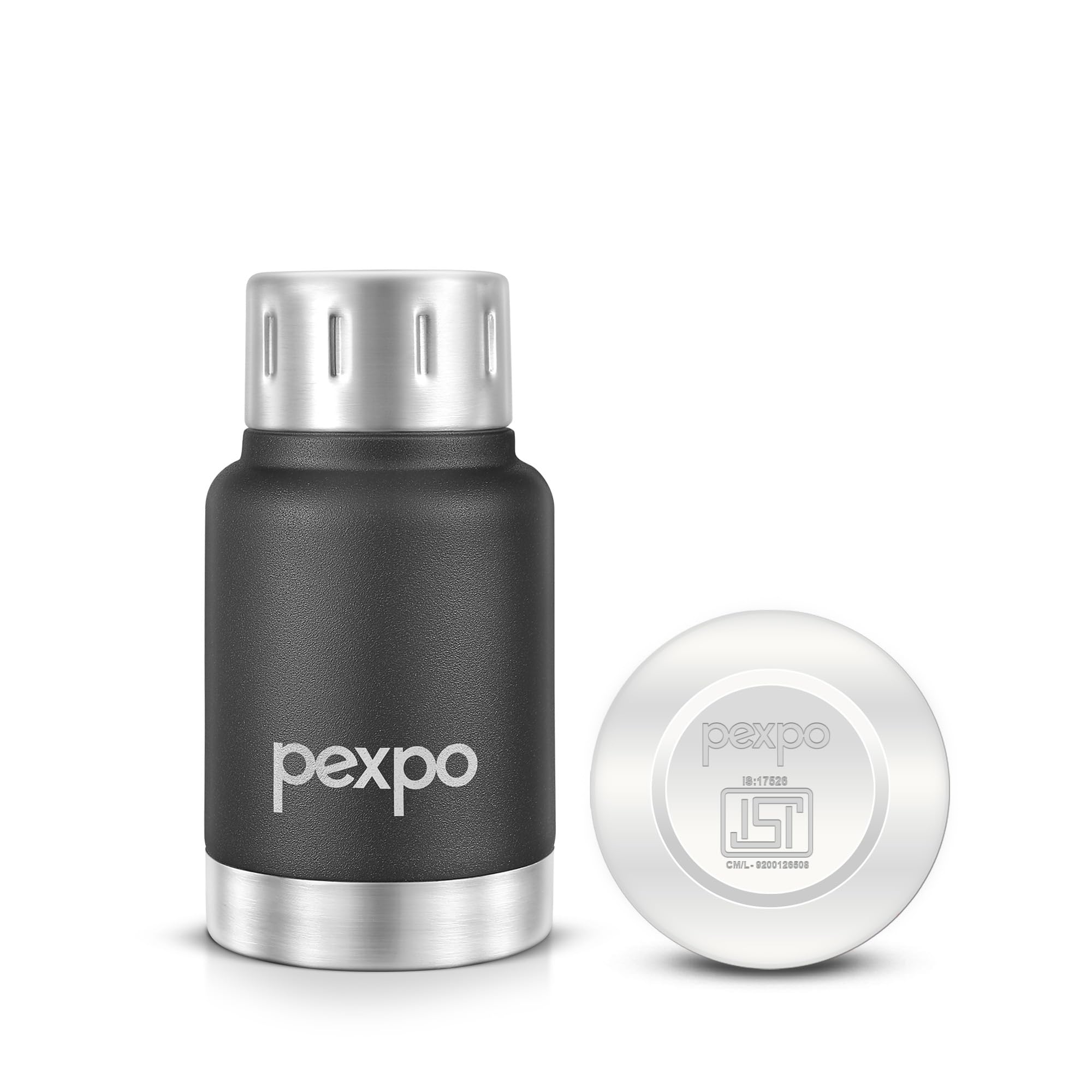 Go24 pexpo Cameo Pro ISI Certified Stainless Steel Vacuum Insulated Flask - 160ml | Double Wall Hot & Cold Upto 4-5 Hours | Office, School, Gym, & Travelling | Men, Women & Kids - Denim Blue — Amazon image 12