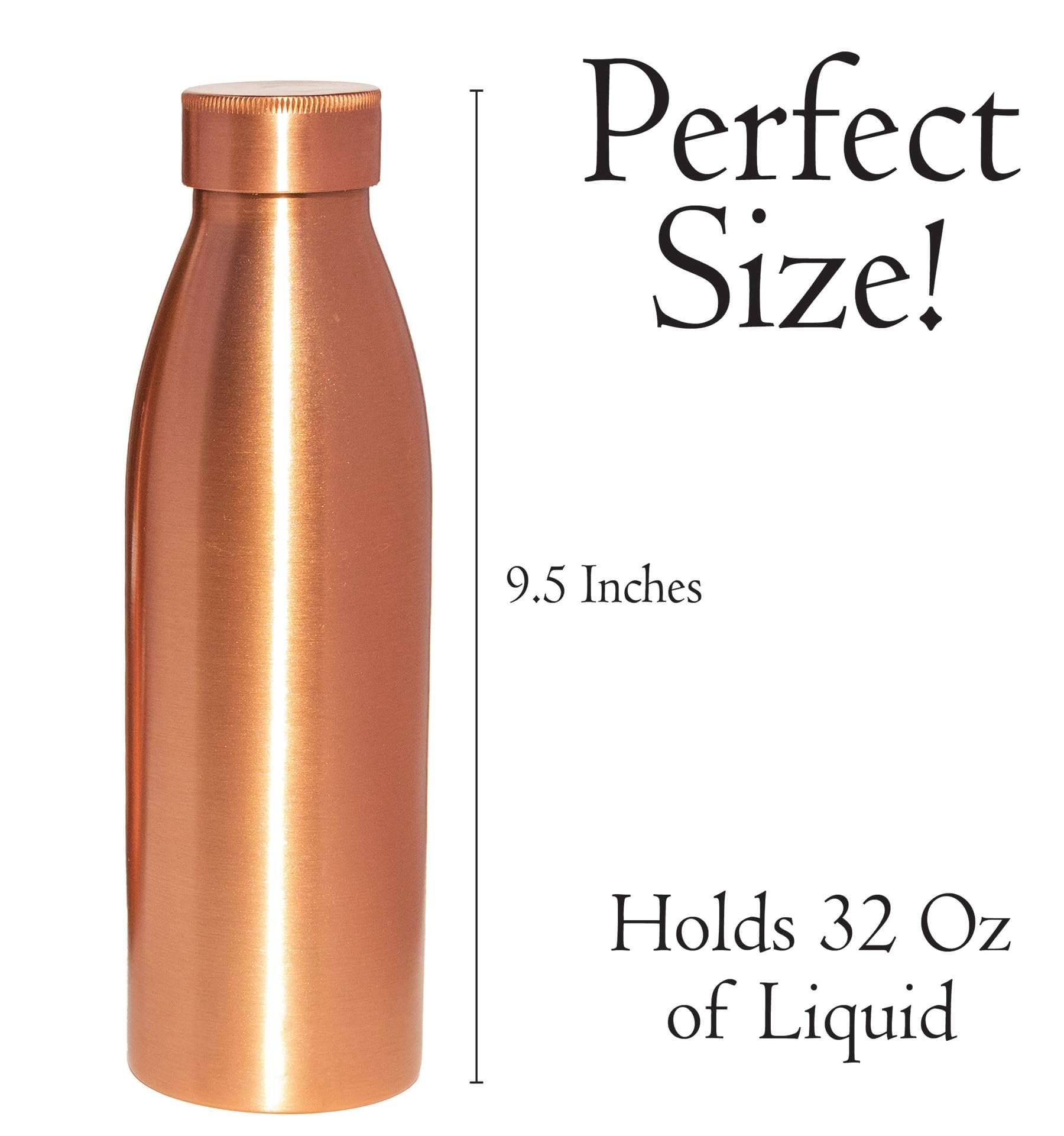 Amazon.com: Cuyahoga Copper 100% Pure Copper Water Bottle – 9