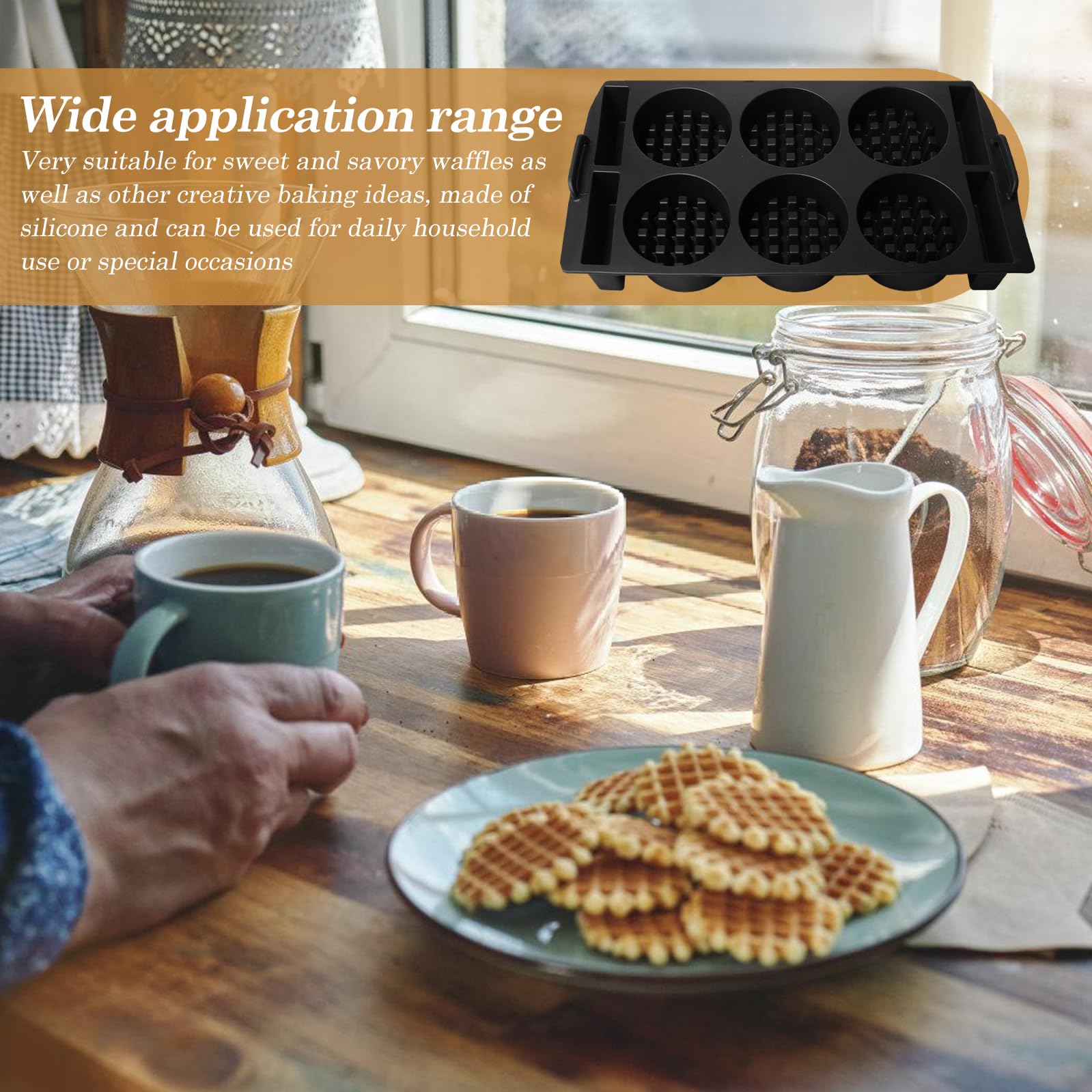 Silikon-Waffeleinsatz: Kompatibel Mit Tefal OptiGrill XL, Elite XL, Für Vielseitigen Genuss, Köstlich Gleichmäßig Gebackene Waffeln (Schwarz)