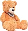 Special Gift for Lover - 140 Cm Giant SIZE Cute Plush Big Bear with Bow Tie - Special Price Brown