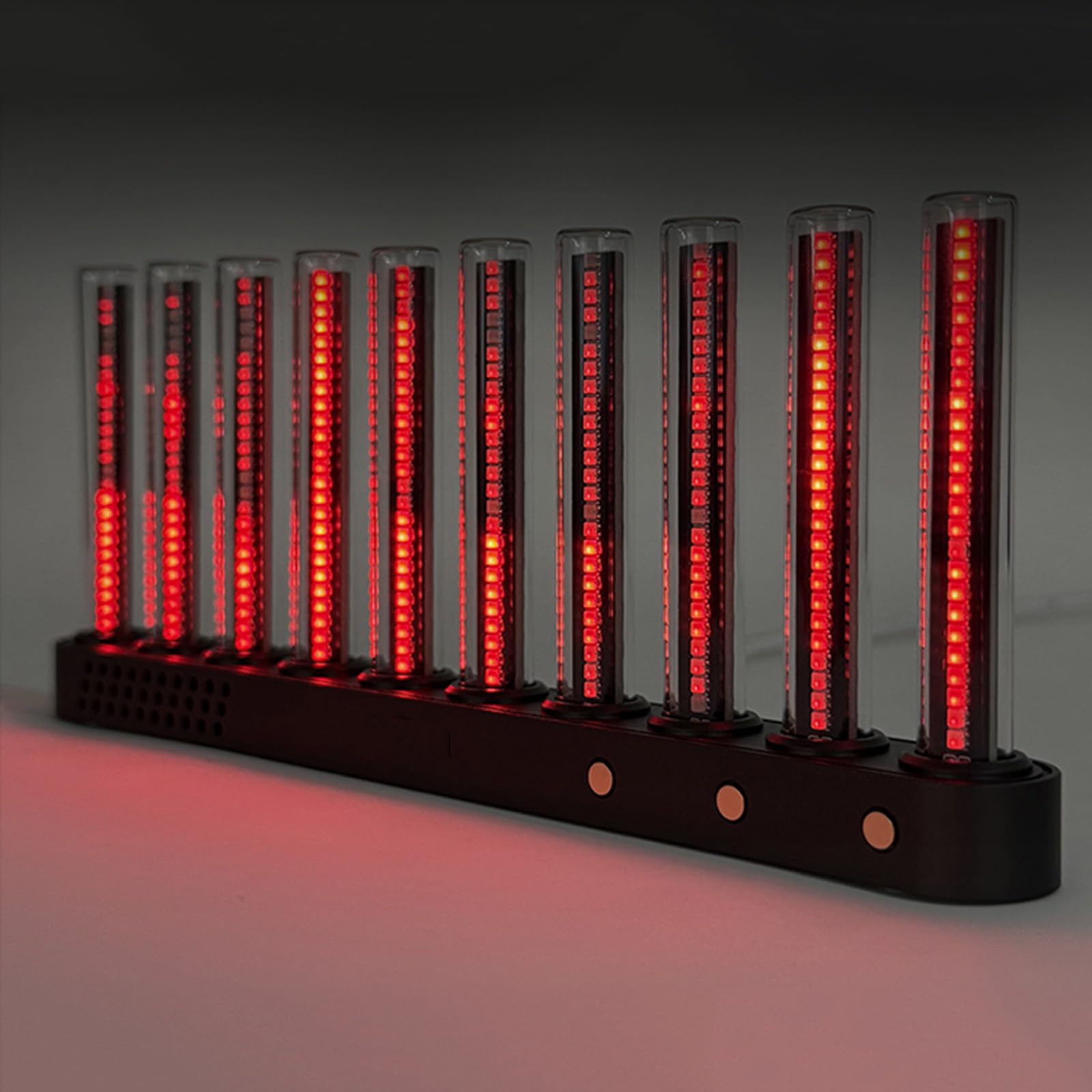 Rkxkj Light Mini Sound Pickup Spectrum Lamp, Music Rhythm Recognition Music Spectrum With 10 Nixie Tube, Audio Interface, For Studio, Gaming Room
