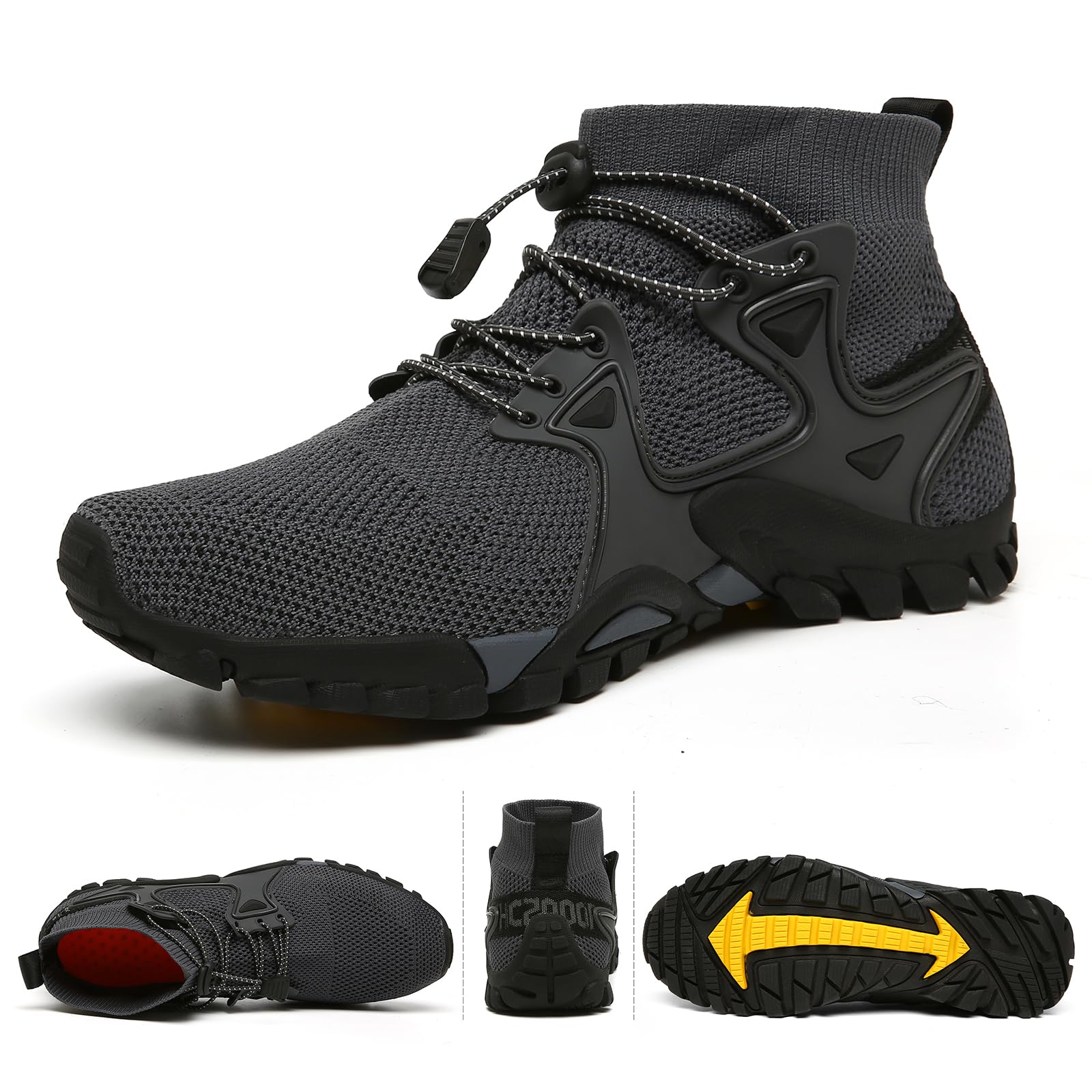 Cliont Scarpe da Immersione Uomini Donne Scarpe da Acqua all'aperto per Escursioni Trekking Arrampicata Scarpe