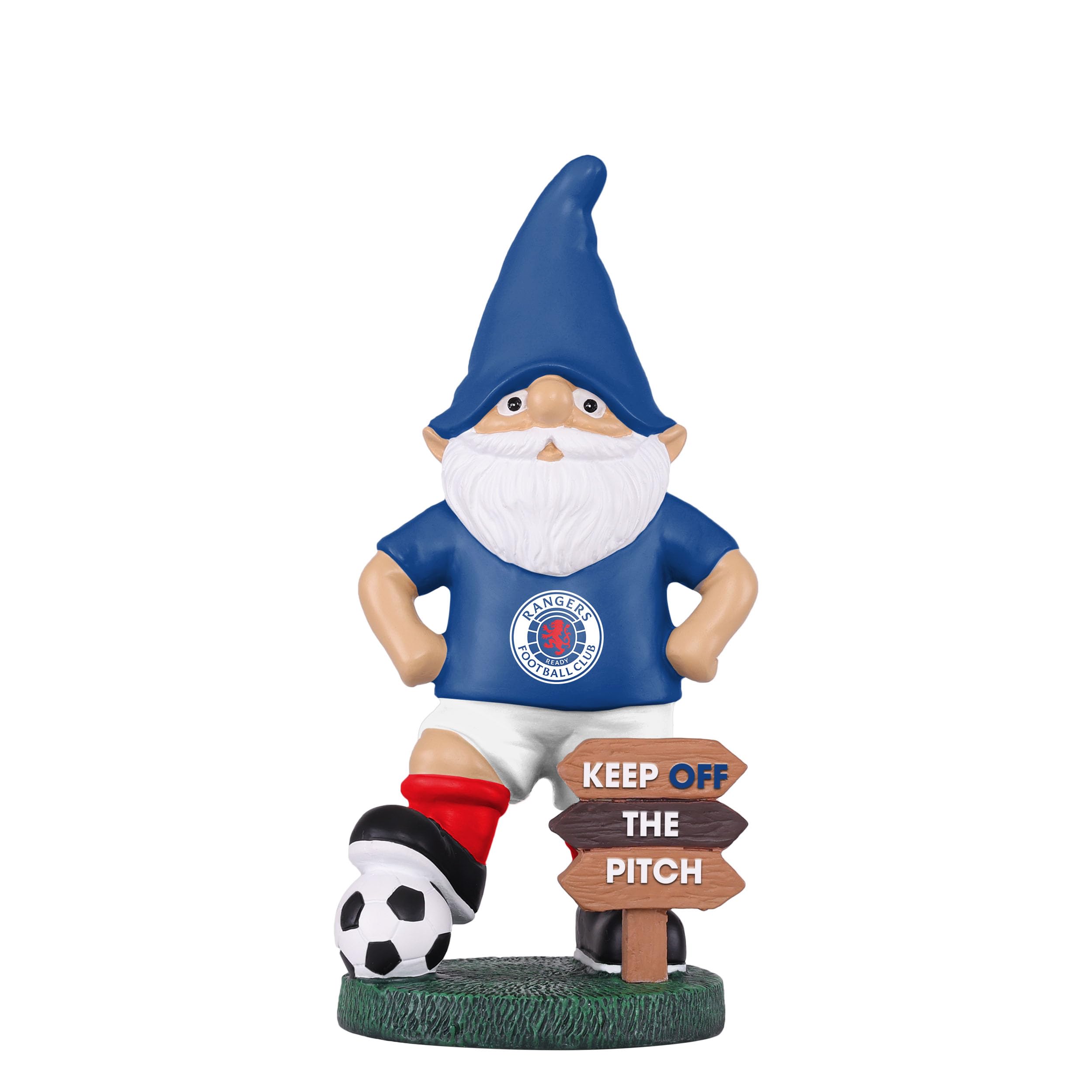 FOCO Nain de Jardin Officiel Rangers FC Keep Off The Pitch
