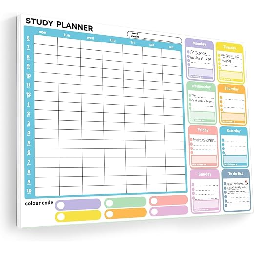A4 Study & Revision Planner Pad