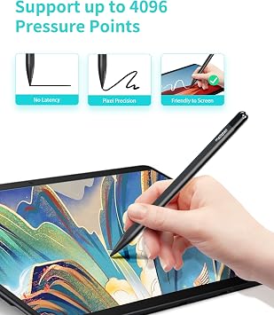 Bundle for Students, Doers & Creators - Metapen M1 and Original Replacement Tips(3 pcs, Black) for Frequent Writing or Drawing