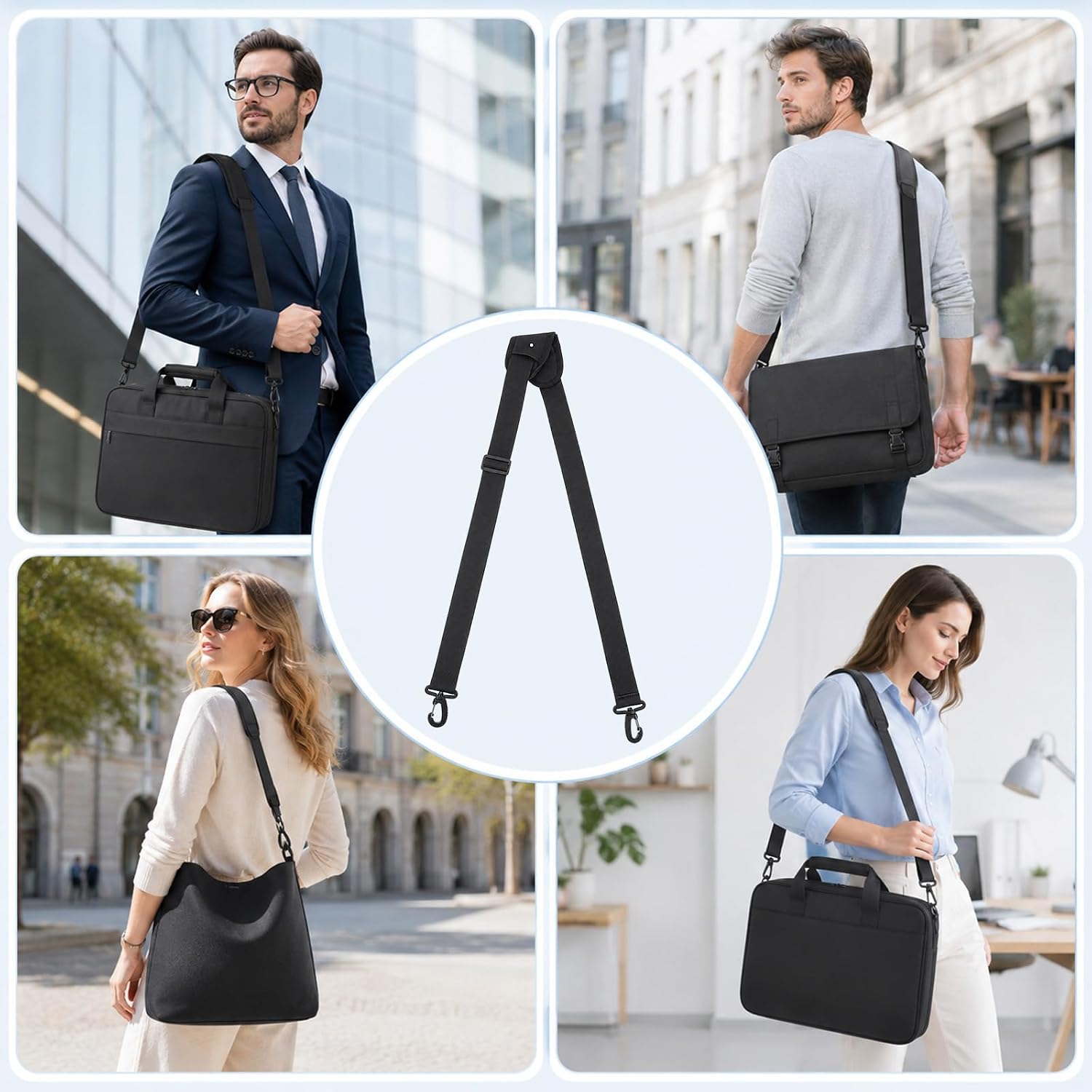 Laptop Bag Strap, 64 Inch Universal Messenger Bag Strap