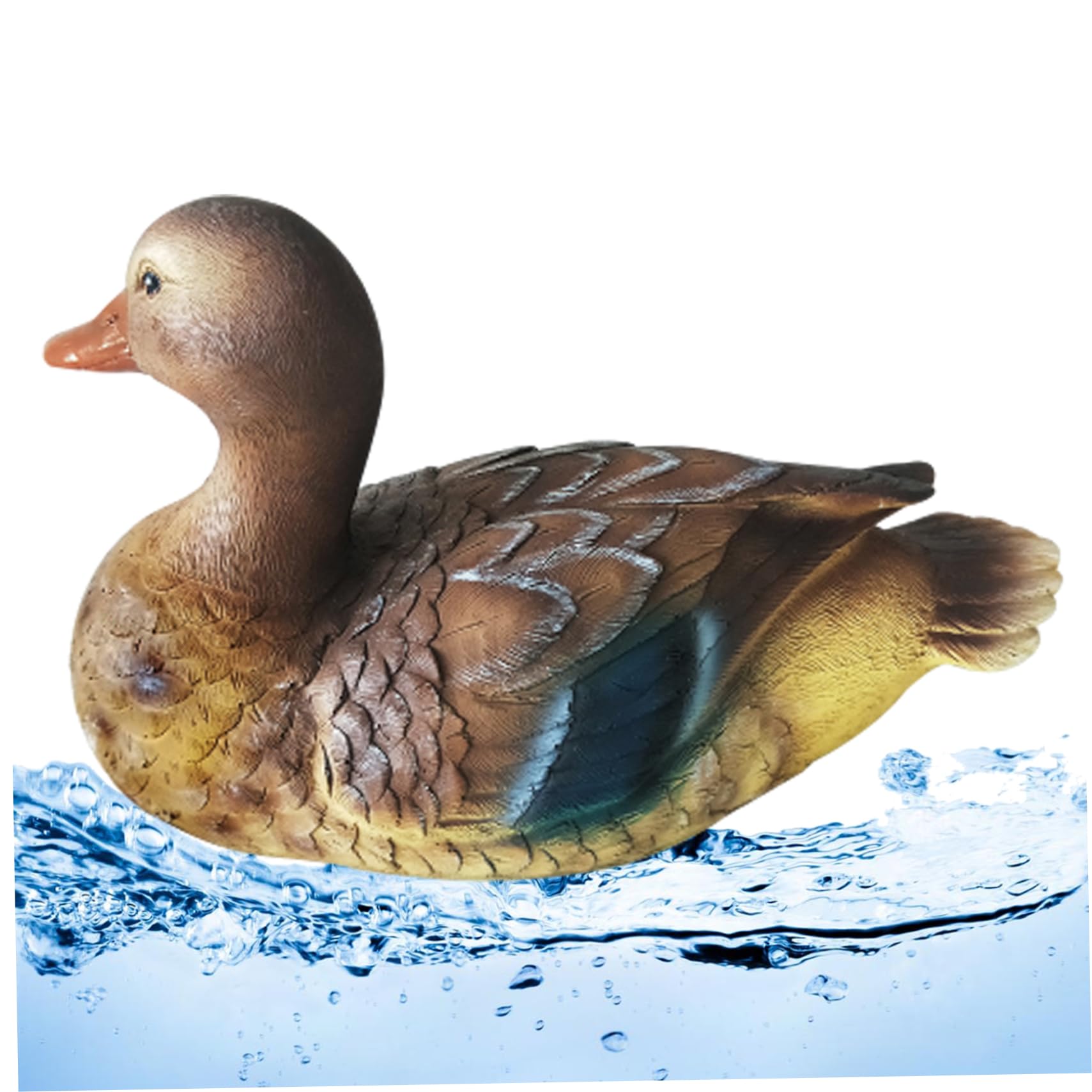 Canard flottant colvert en résine pour étang et décoration de cour extérieure